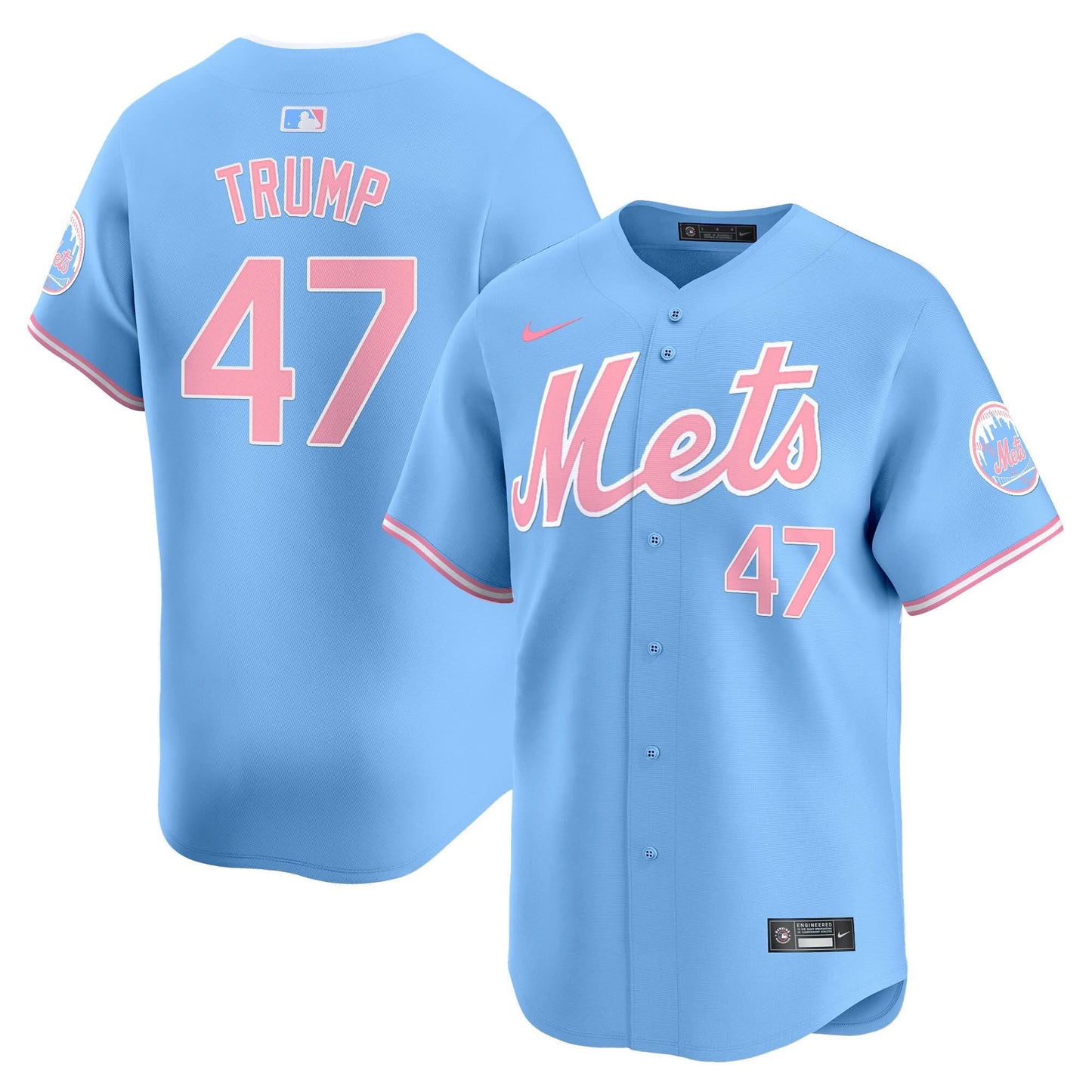 Men's Mets Bubblegum Pink Vapor Premier Limited Jersey - All Stitched