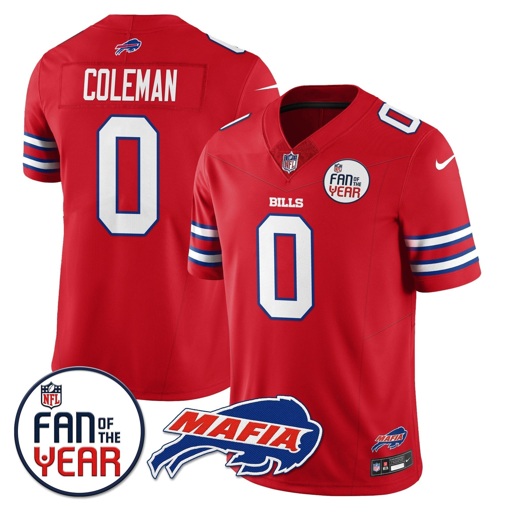 Men's Buffalo Bills "Fan Of The Year" Jersey - All Stitched