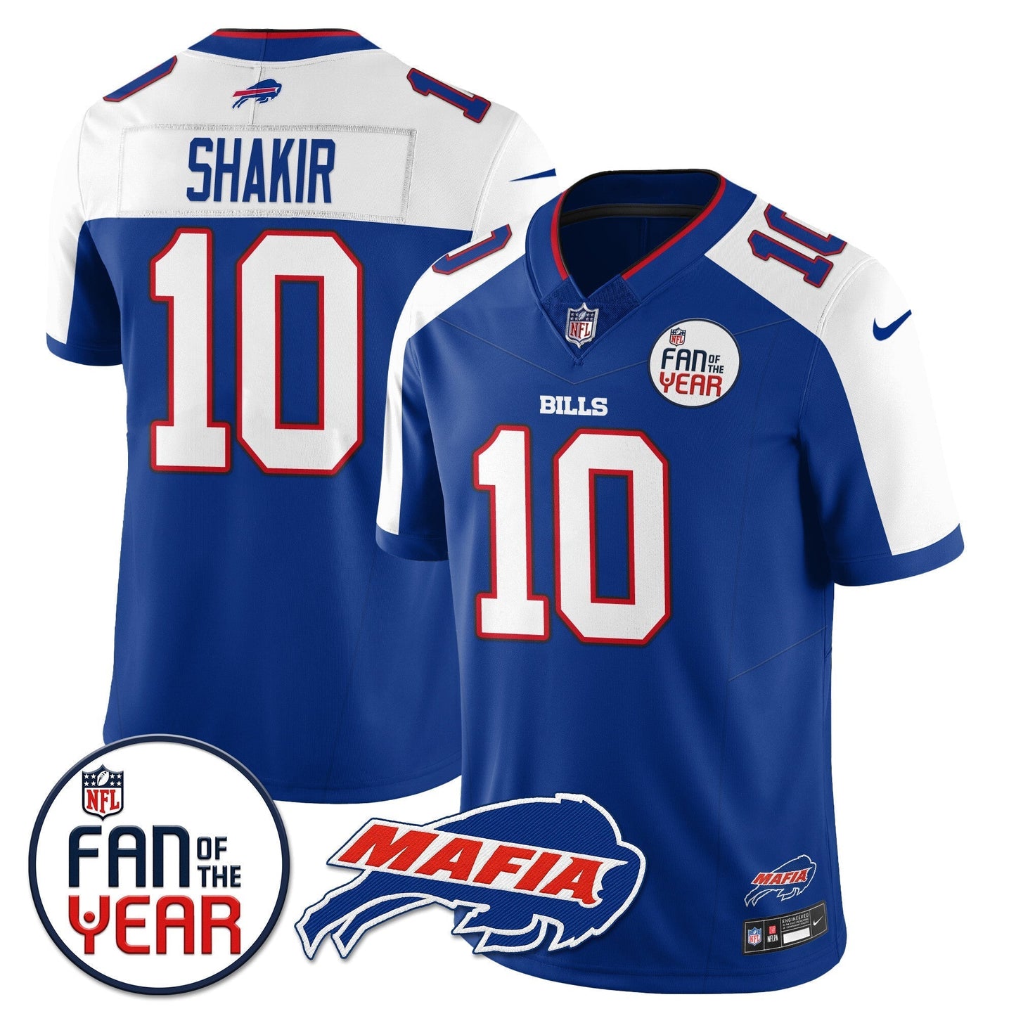 Men's Buffalo Bills "Fan Of The Year" Jersey - All Stitched