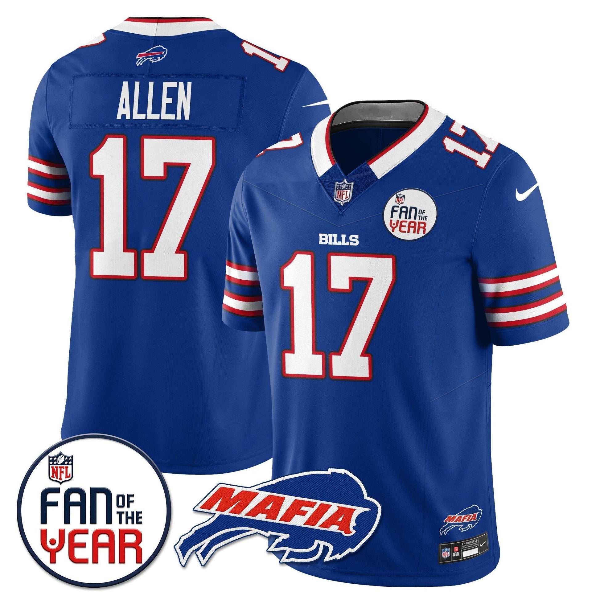 Men's Buffalo Bills "Fan Of The Year" Jersey - All Stitched