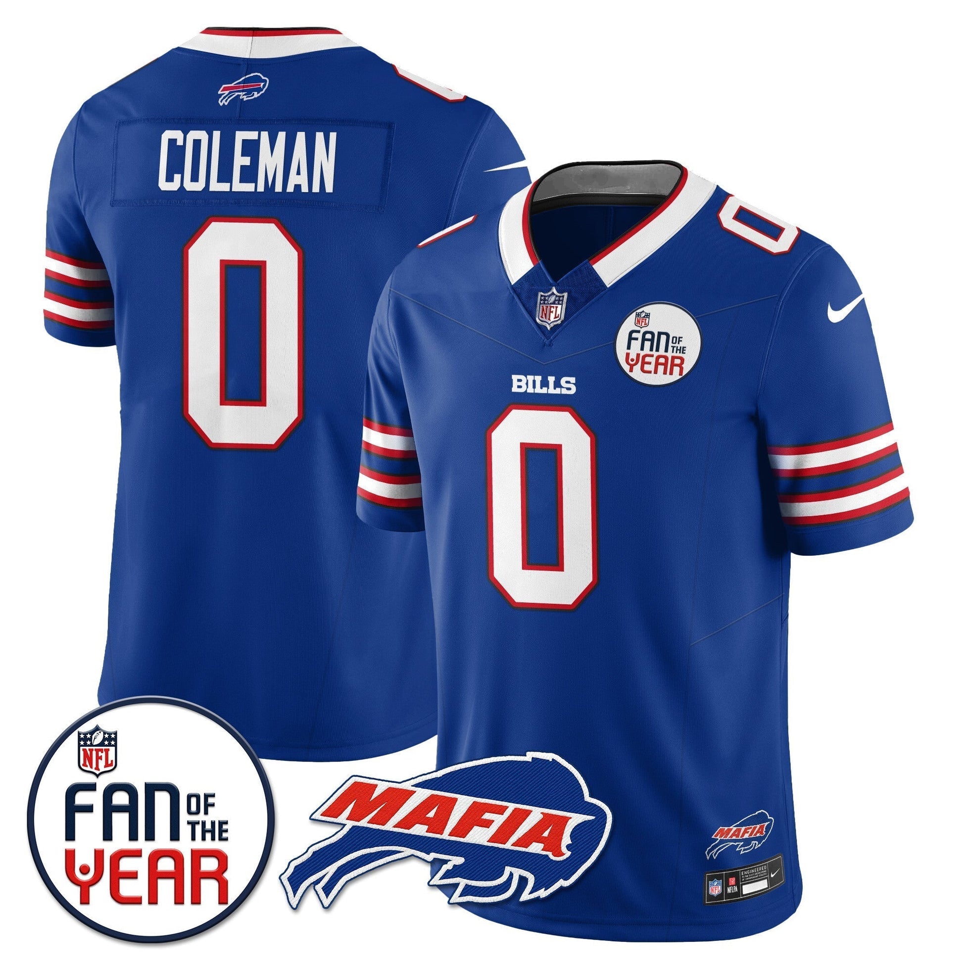 Men's Buffalo Bills "Fan Of The Year" Jersey - All Stitched