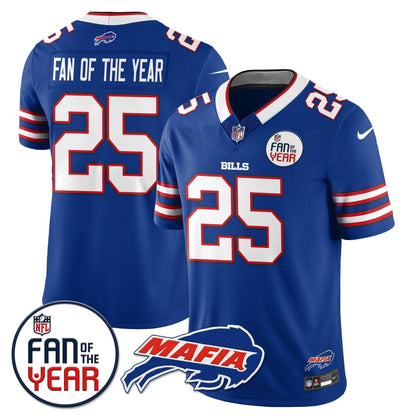 Men's Buffalo Bills "Fan Of The Year" Jersey - All Stitched