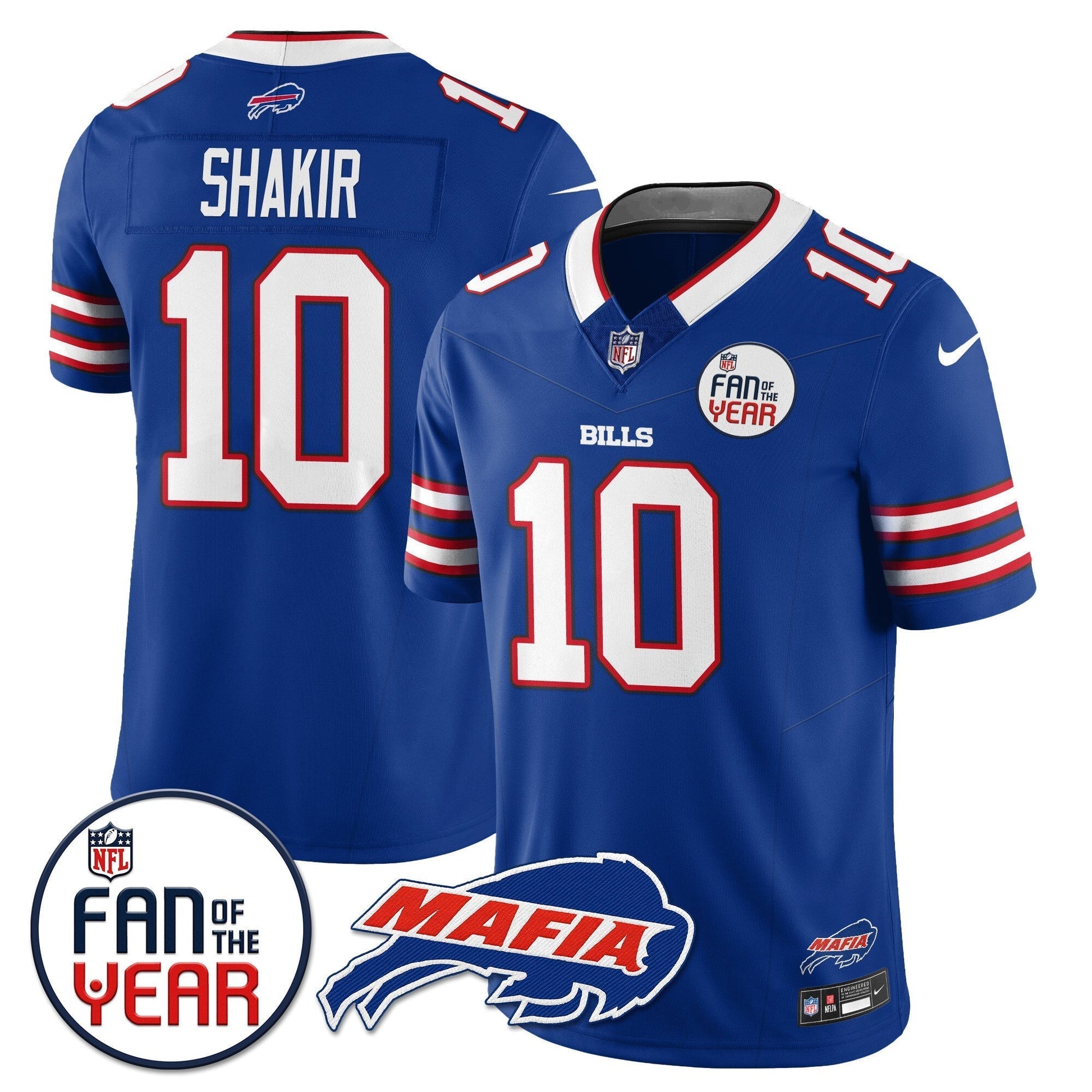 Men's Buffalo Bills "Fan Of The Year" Jersey - All Stitched