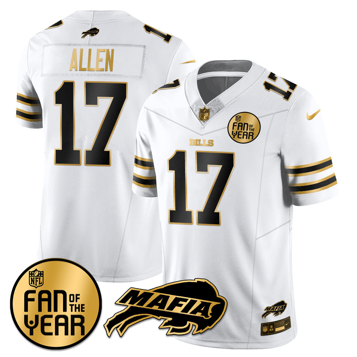 Men's Buffalo Bills "Fan Of The Year" Jersey - All Stitched
