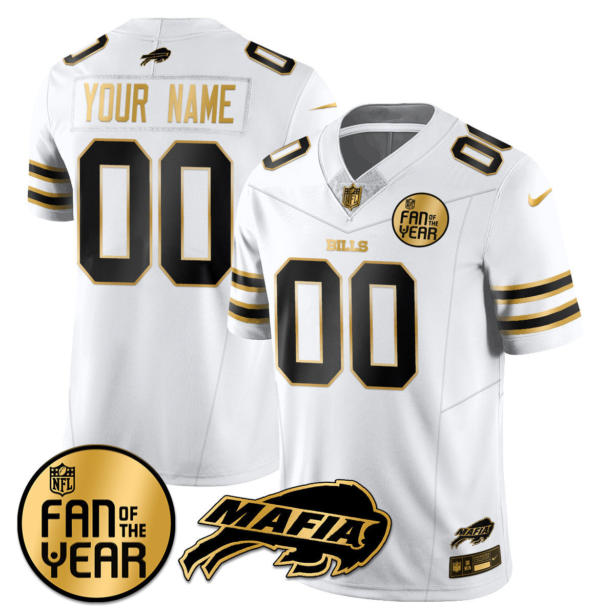 Men's Buffalo Bills "Fan Of The Year" Jersey - All Stitched