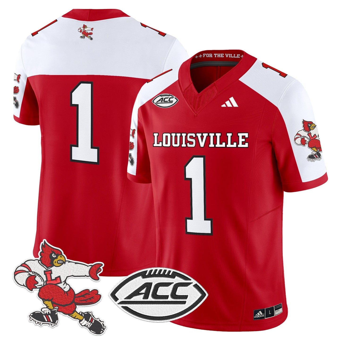 Louisville Cardinals '1980s Throwback' Vapor Limited Jersey - All Stitched