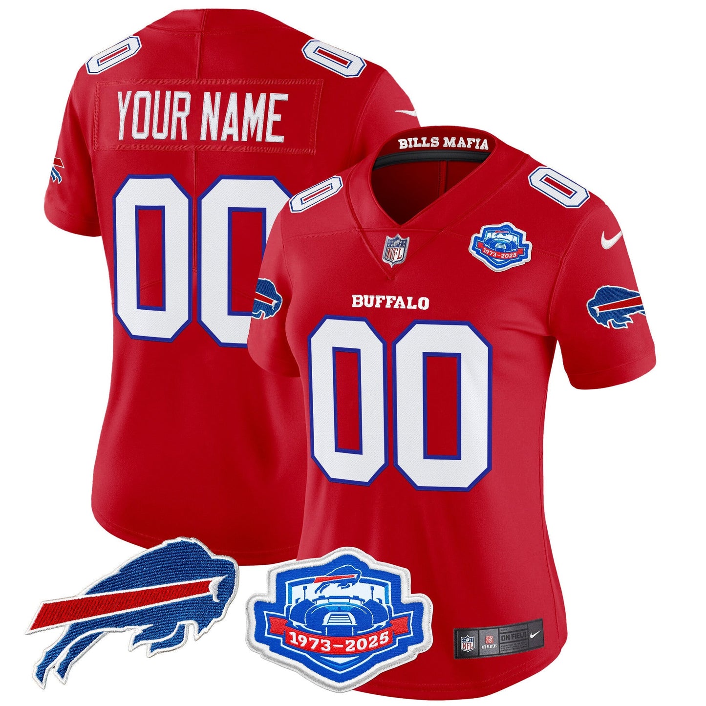 Buffalo Bills 2025 "Rivalries" Vapor Limited Custom Jersey - Farewell Season Patch - All Stitched