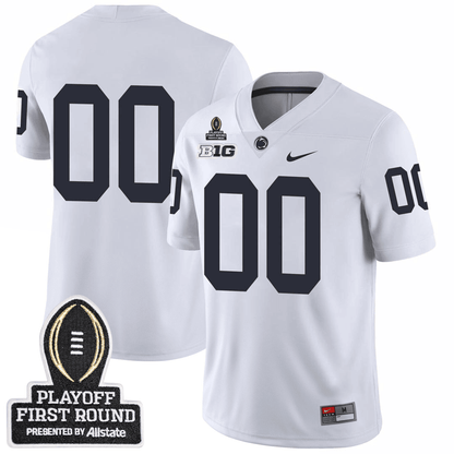 Custom Penn State Football 24/25 Jersey - CFP First Round Patch