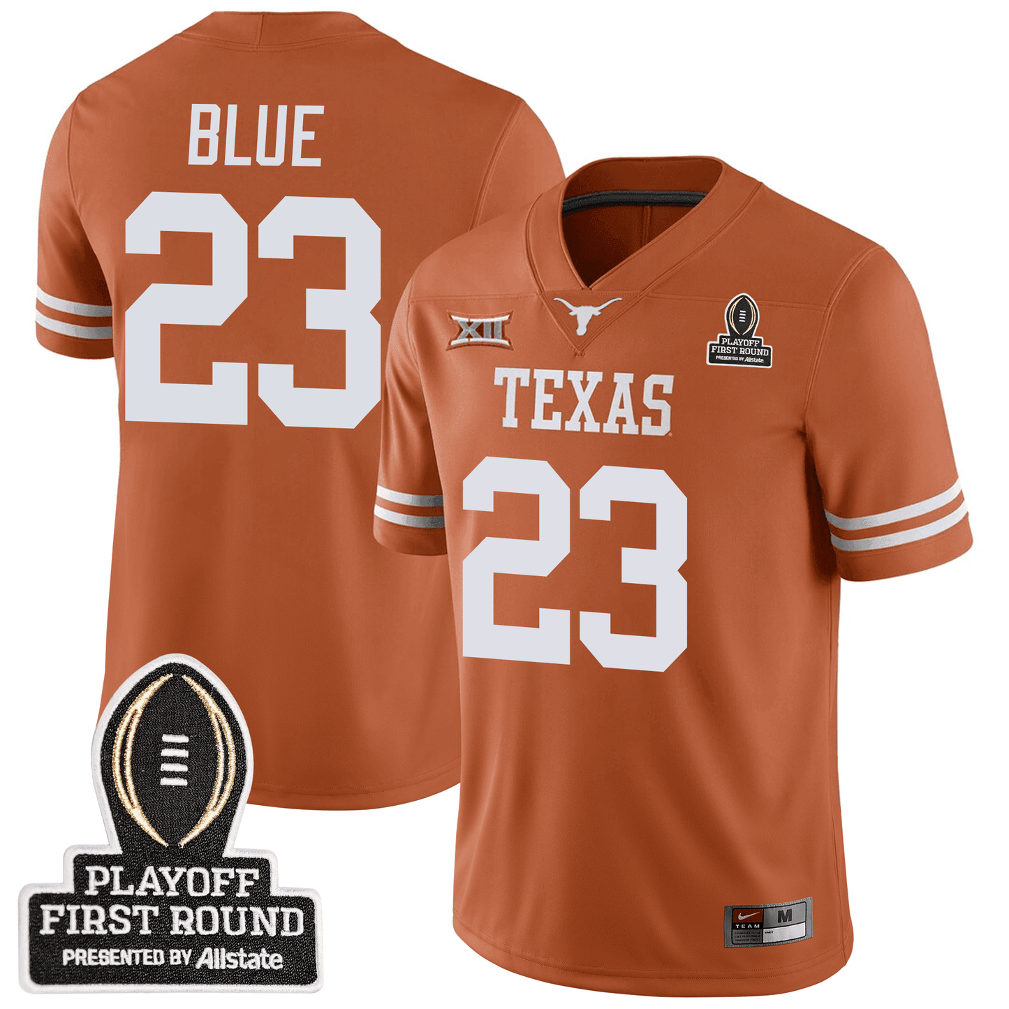 Texas Longhorns Football 24/25 Jersey - CFP First Round Patch