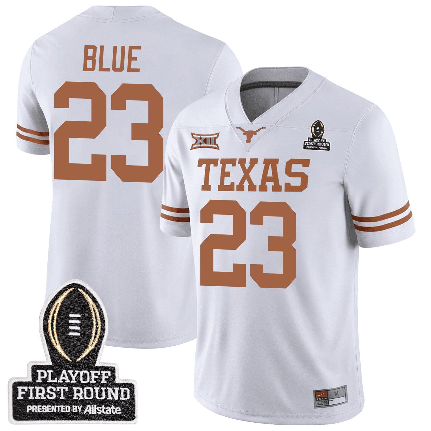 Texas Longhorns Football 24/25 Jersey - CFP First Round Patch