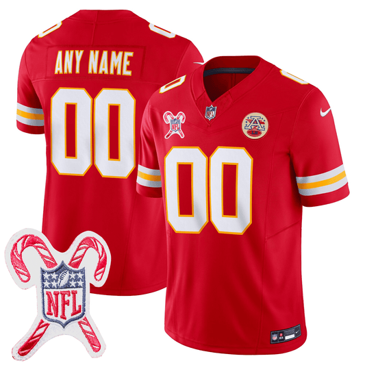 Custom Kansas City Chiefs Limited Jersey - Christmas Patch