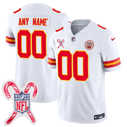 Custom Kansas City Chiefs Limited Jersey - Christmas Patch