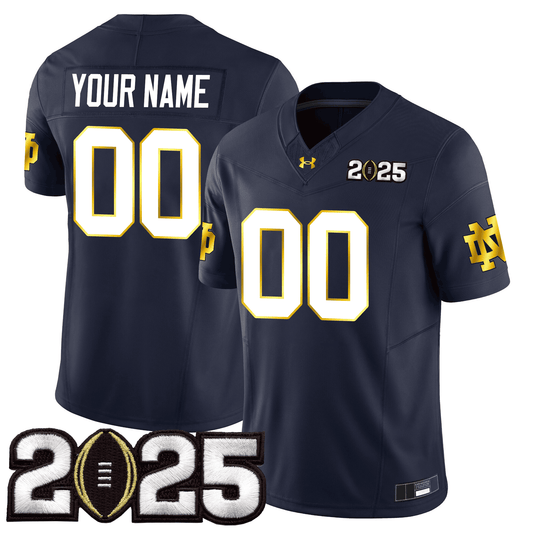 Custom Notre Dame Fighting Irish 24/25 Jersey - CFP Final Patch - All Stitched