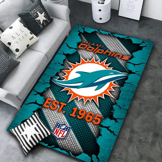 Miami Dolphins Rug DMHF1085