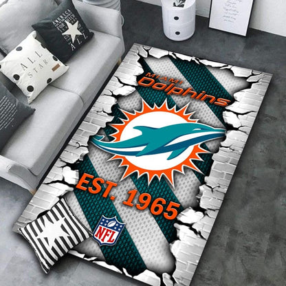 Miami Dolphins Rug DMHF1085