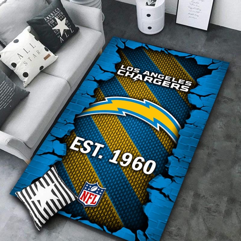 Los Angeles Chargers Rug DMHF1083
