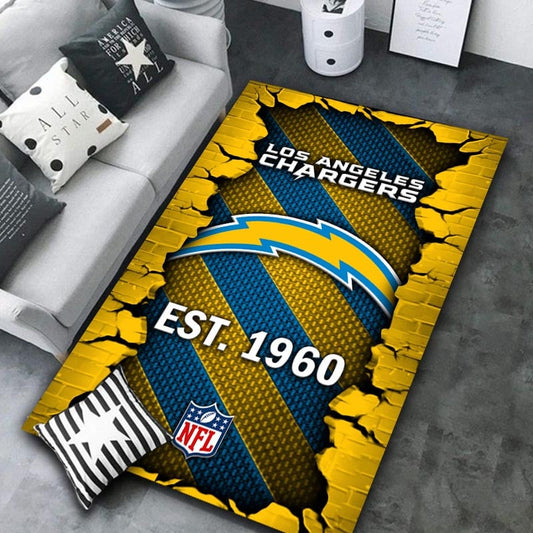 Los Angeles Chargers Rug DMHF1083