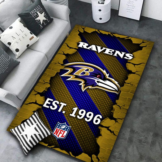 Baltimore Ravens Rug DMHF1068