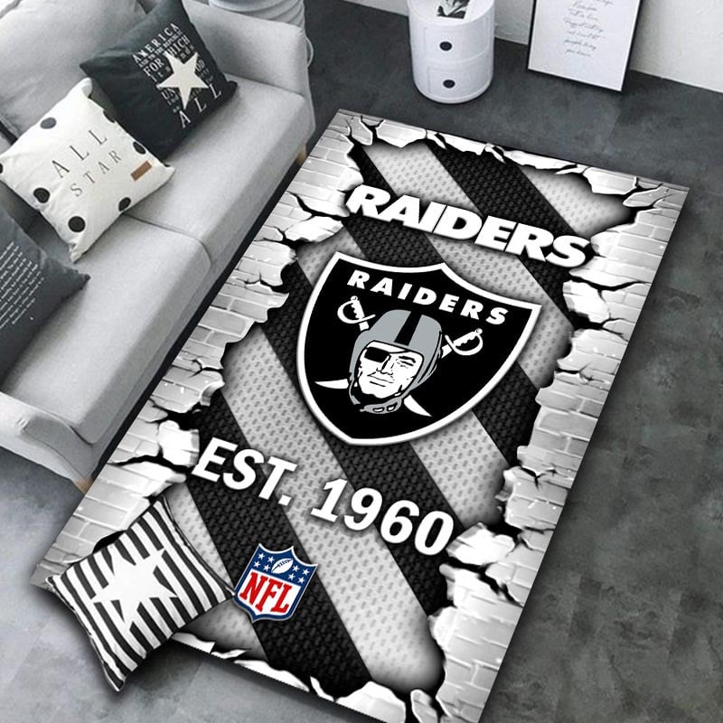 Las Vegas Raiders Rug DMHF1082