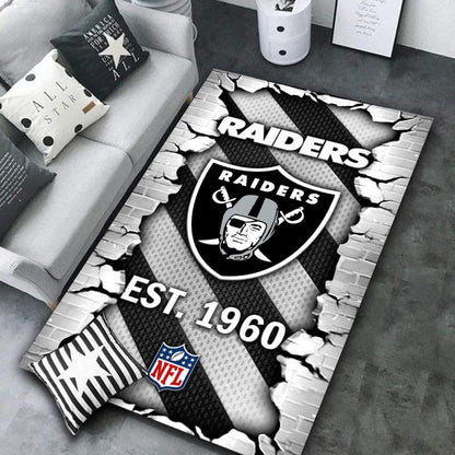 Las Vegas Raiders Rug DMHF1082