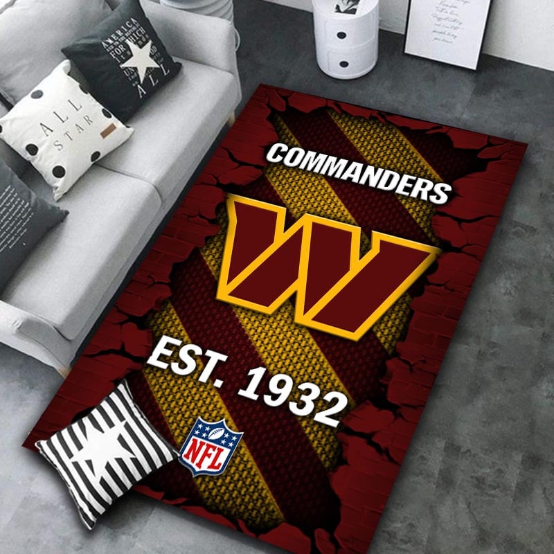 Washington Commanders Rug DMHF1097