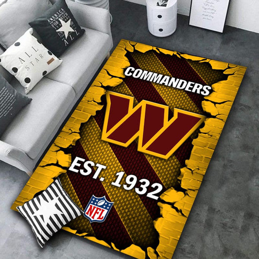 Washington Commanders Rug DMHF1097