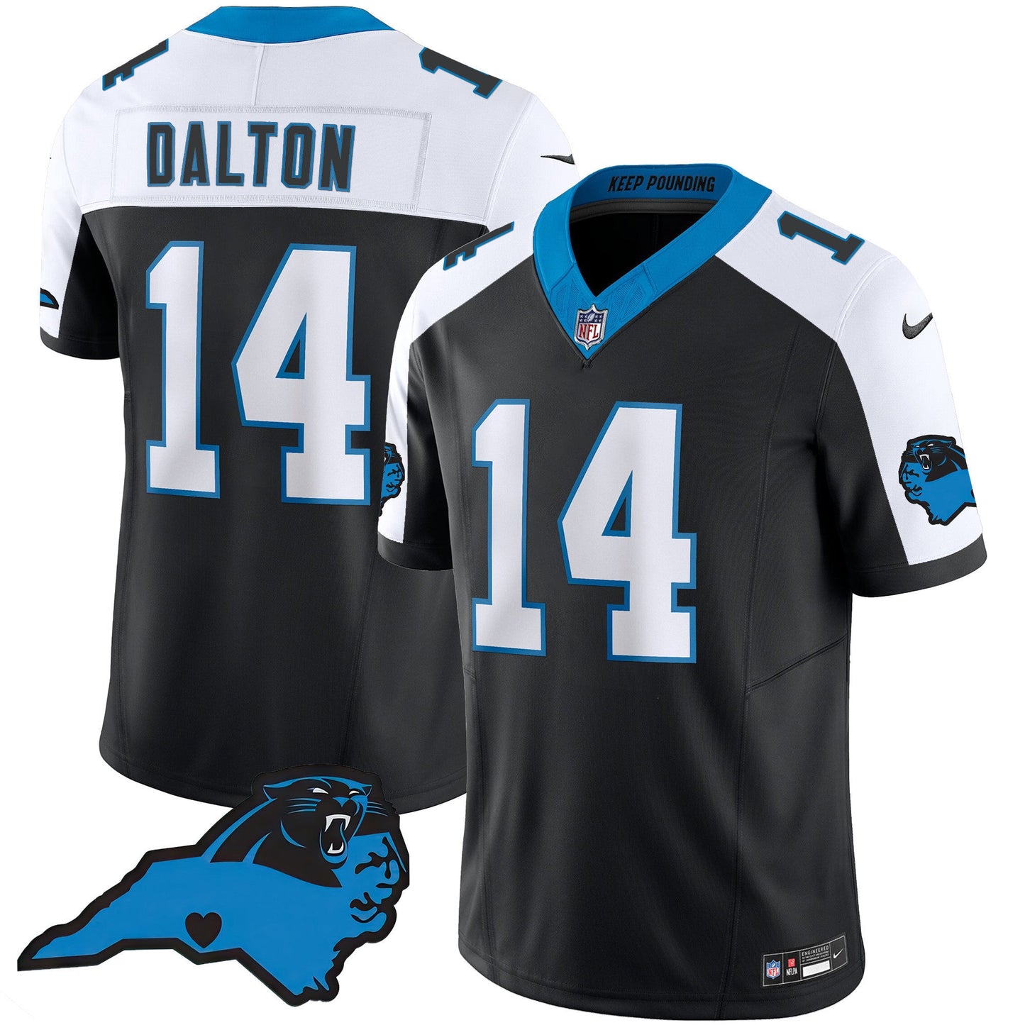Men's Panthers Vapor Limited Jersey - Carolina Patch - All Stitched