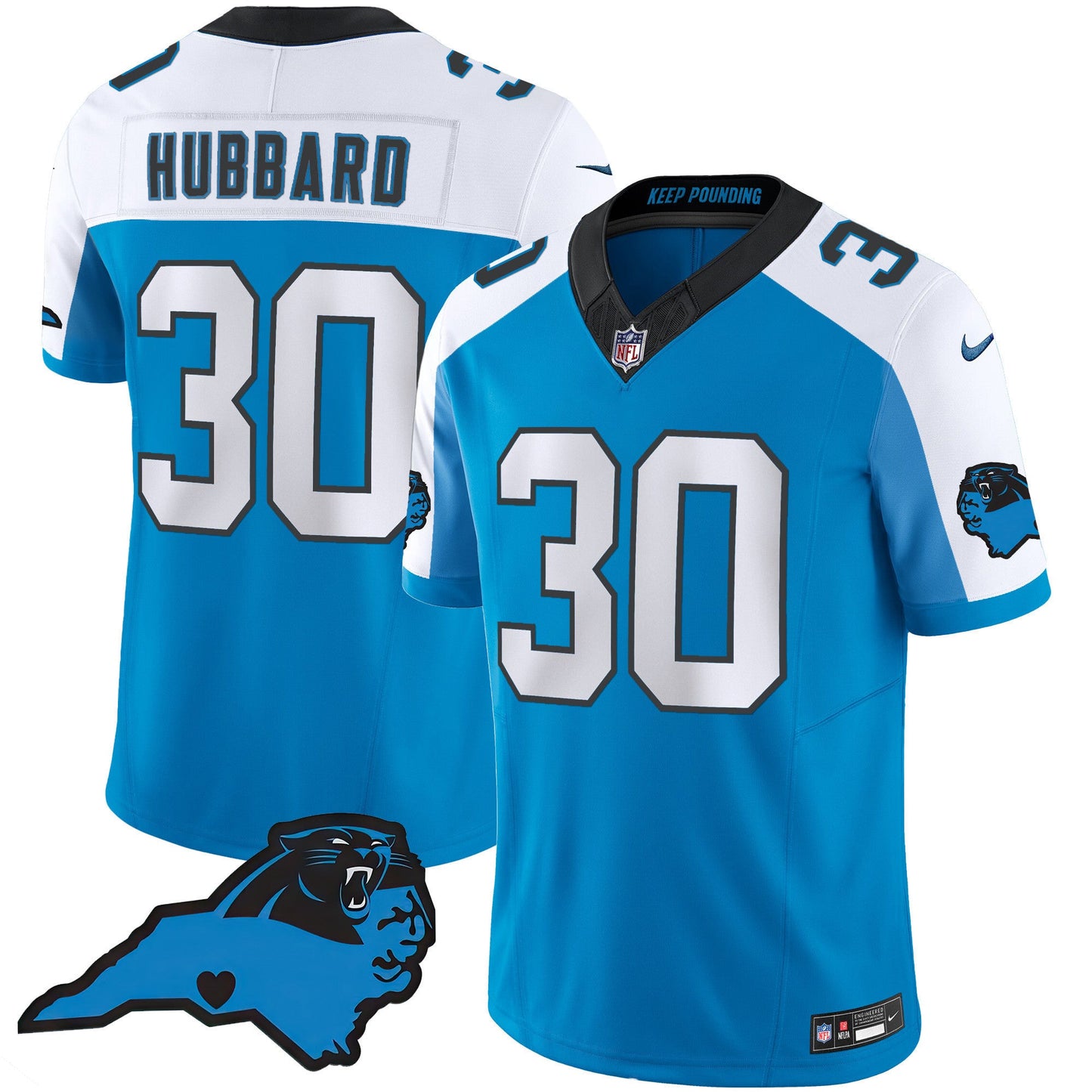 Men's Panthers Vapor Limited Jersey - Carolina Patch - All Stitched