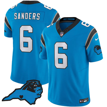 Men's Panthers Vapor Limited Jersey - Carolina Patch - All Stitched