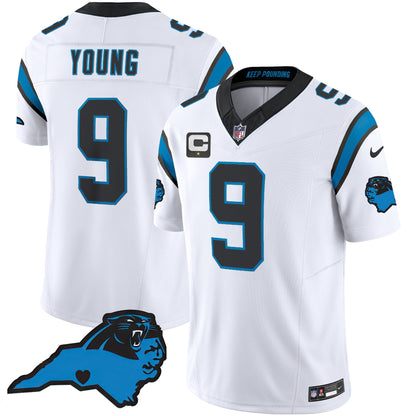 Men's Panthers Vapor Limited Jersey - Carolina Patch - All Stitched