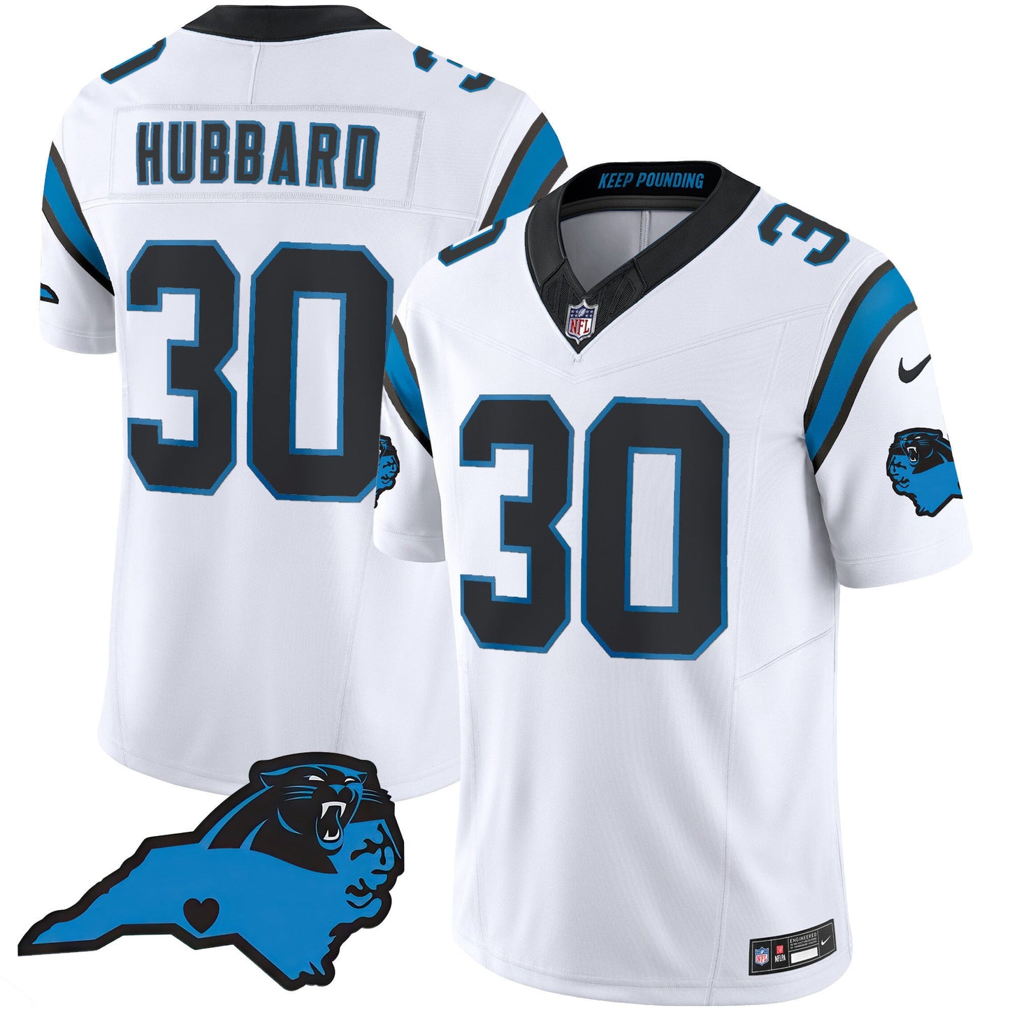 Men's Panthers Vapor Limited Jersey - Carolina Patch - All Stitched