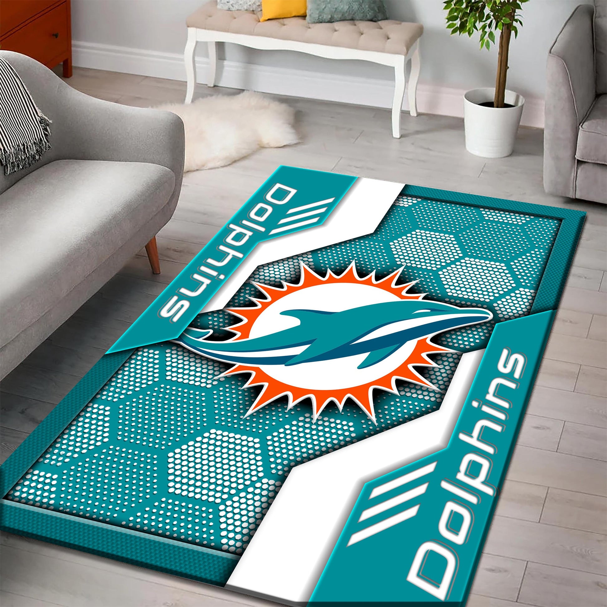 Miami Dolphins Rug DMHF3099
