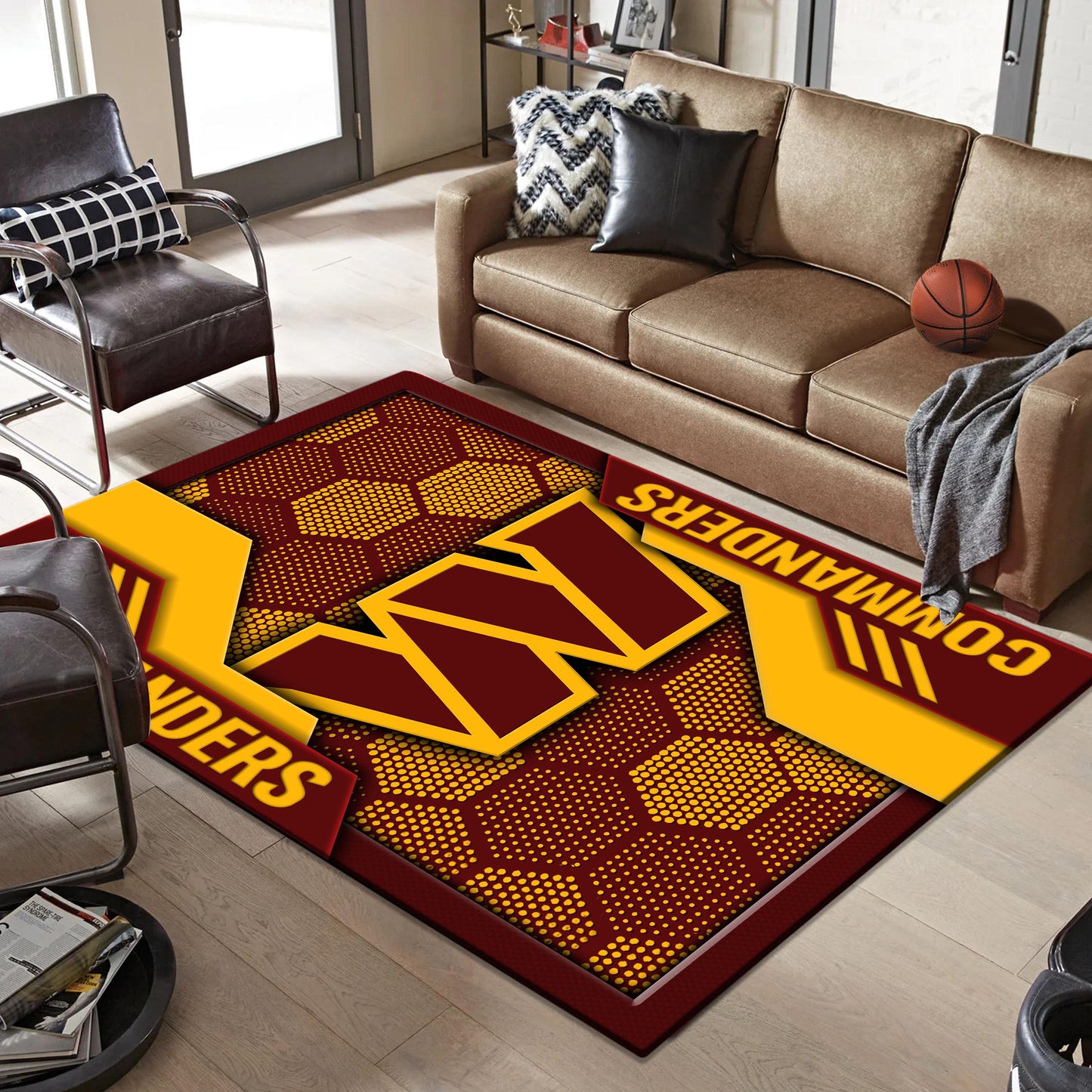 Washington Commanders Rug DMHF3111
