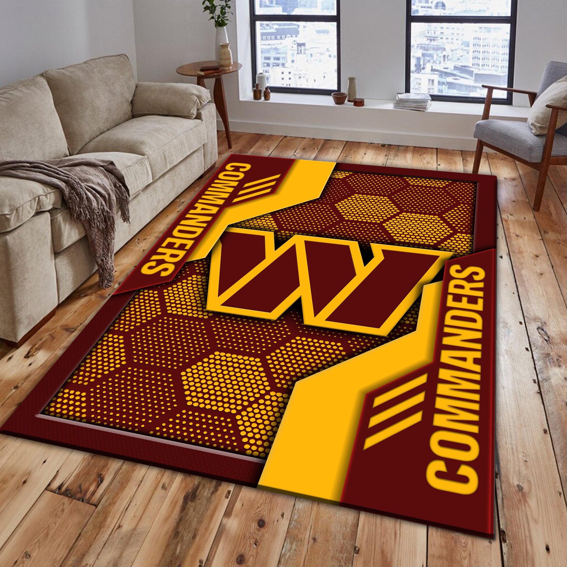 Washington Commanders Rug DMHF3111