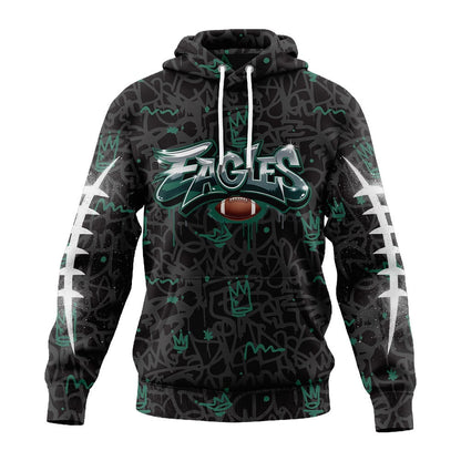 Philadelphia Eagles | Premium Special Graffiti My Team 4 Life Hoodie MM