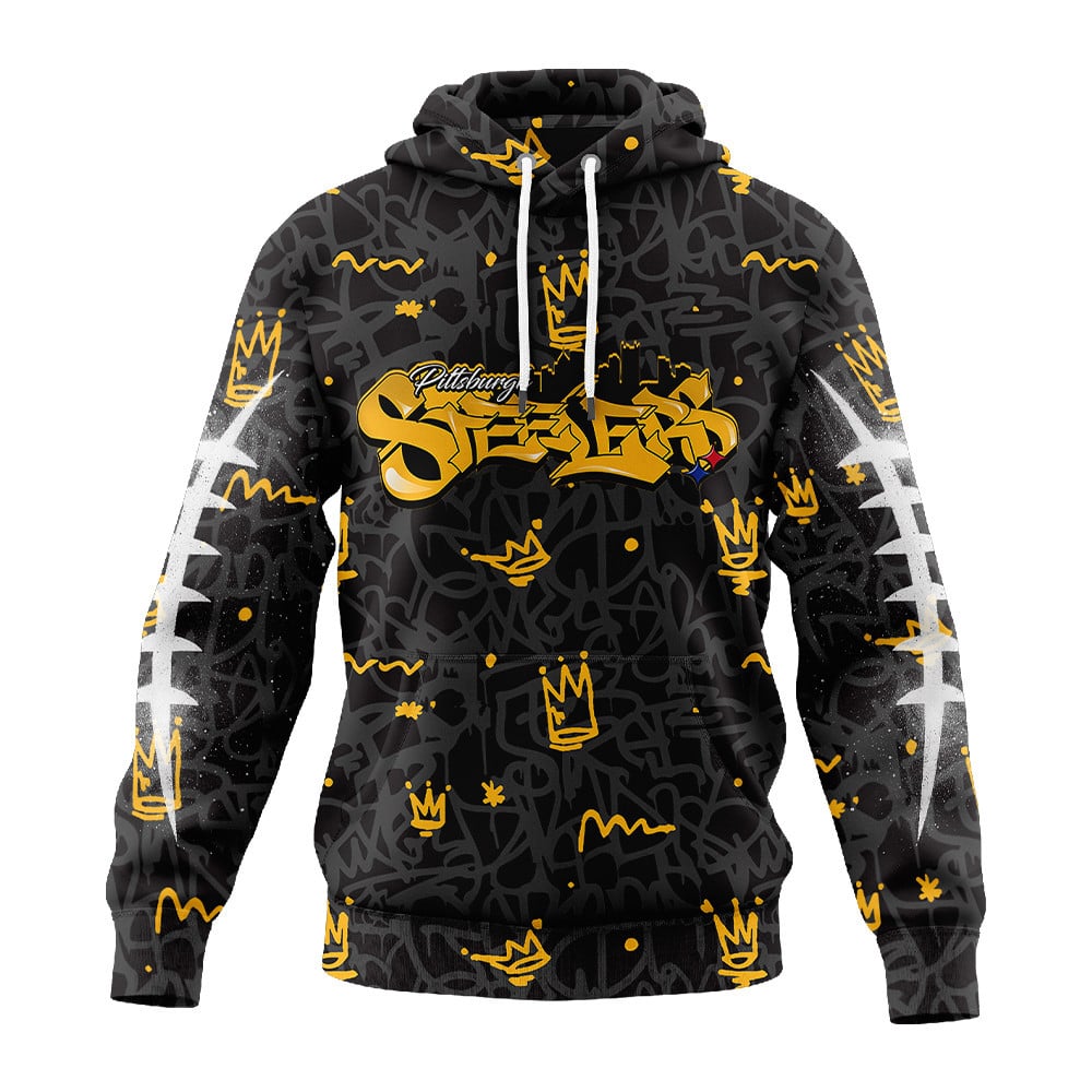 Pittsburgh Steelers | Premium Special Graffiti My Team 4 Life Hoodie MM