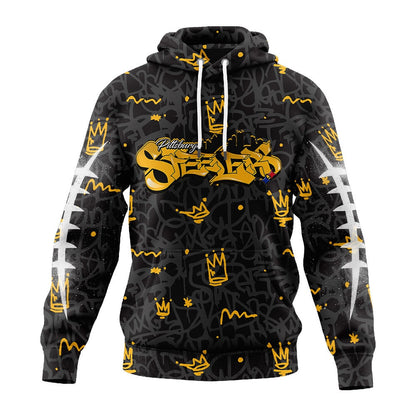 Pittsburgh Steelers | Premium Special Graffiti My Team 4 Life Hoodie MM