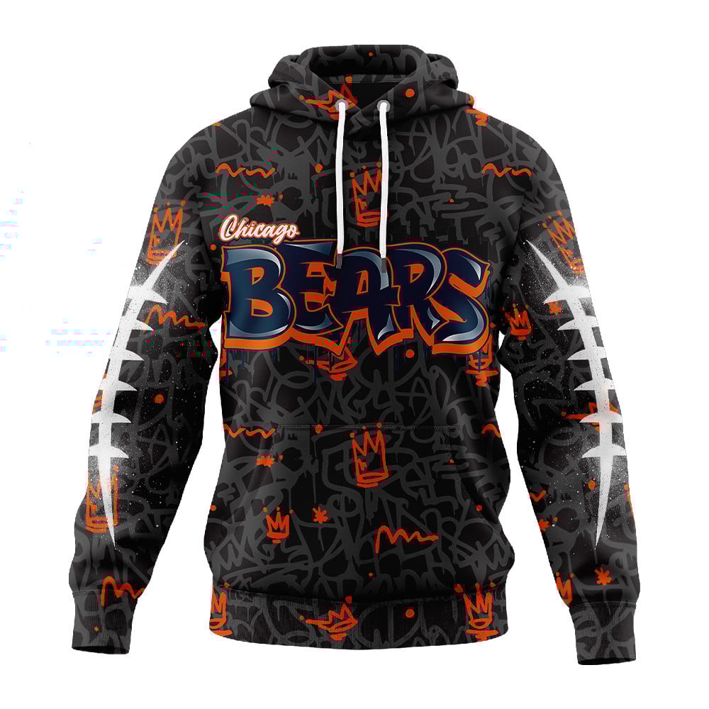 Chicago Bears | Premium Special Graffiti My Team 4 Life Hoodie MM