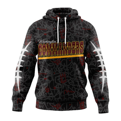 Washington Commanders | Premium Special Graffiti My Team 4 Life Hoodie MM