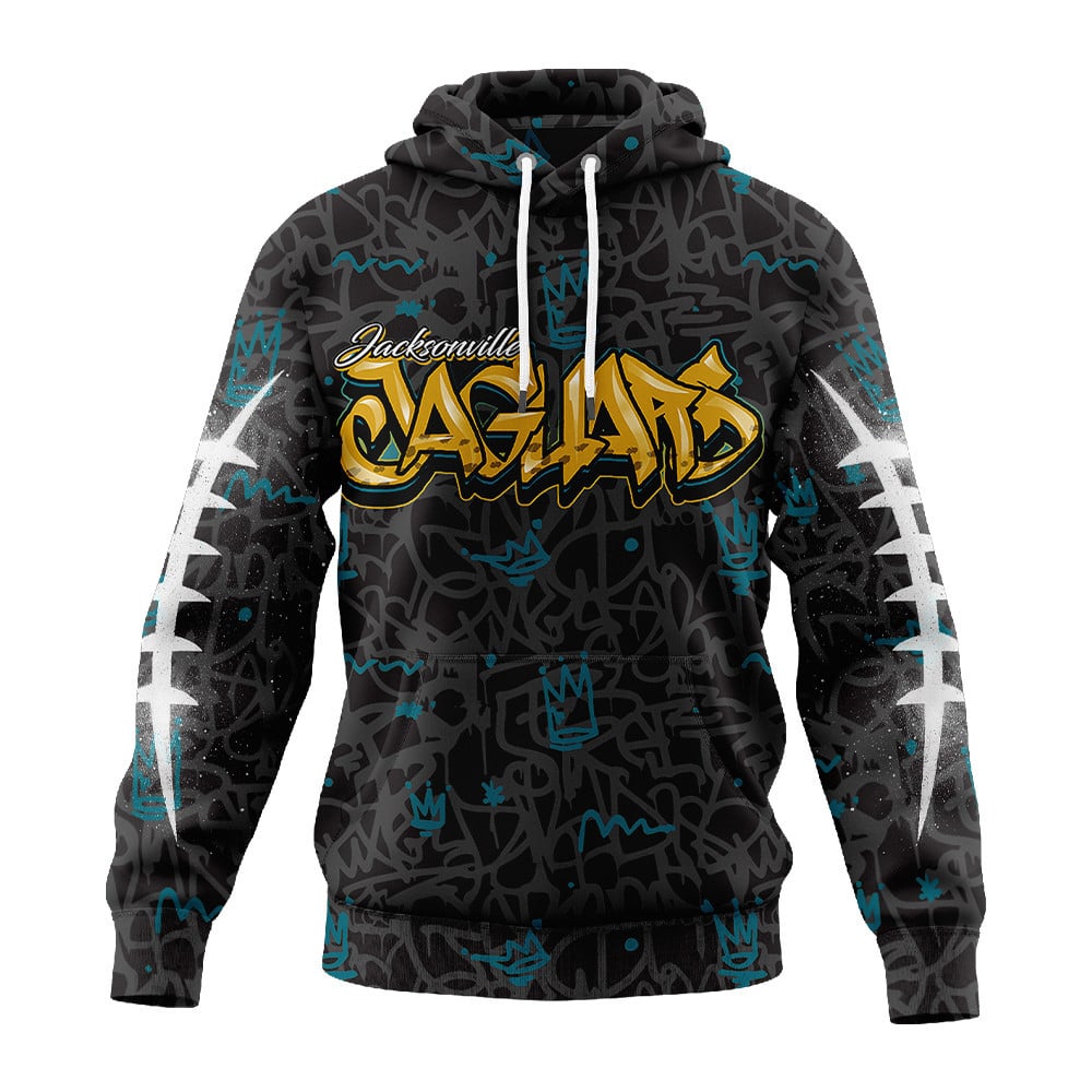 Jacksonville Jaguars | Premium Special Graffiti My Team 4 Life Hoodie MM