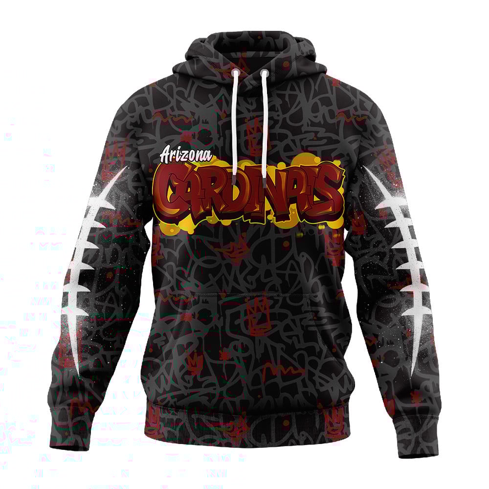 Arizona Cardinals | Premium Special Graffiti My Team 4 Life Hoodie MM
