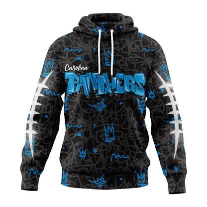 Carolina Panthers | Premium Special Graffiti My Team 4 Life Hoodie MM