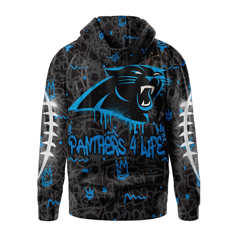 Carolina Panthers | Premium Special Graffiti My Team 4 Life Hoodie MM
