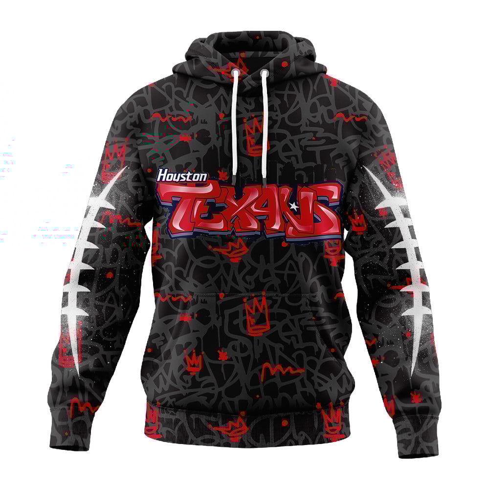 Houston Texans | Premium Special Graffiti My Team 4 Life Hoodie MM
