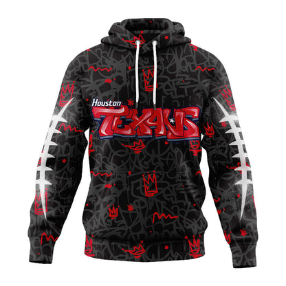 Houston Texans | Premium Special Graffiti My Team 4 Life Hoodie MM