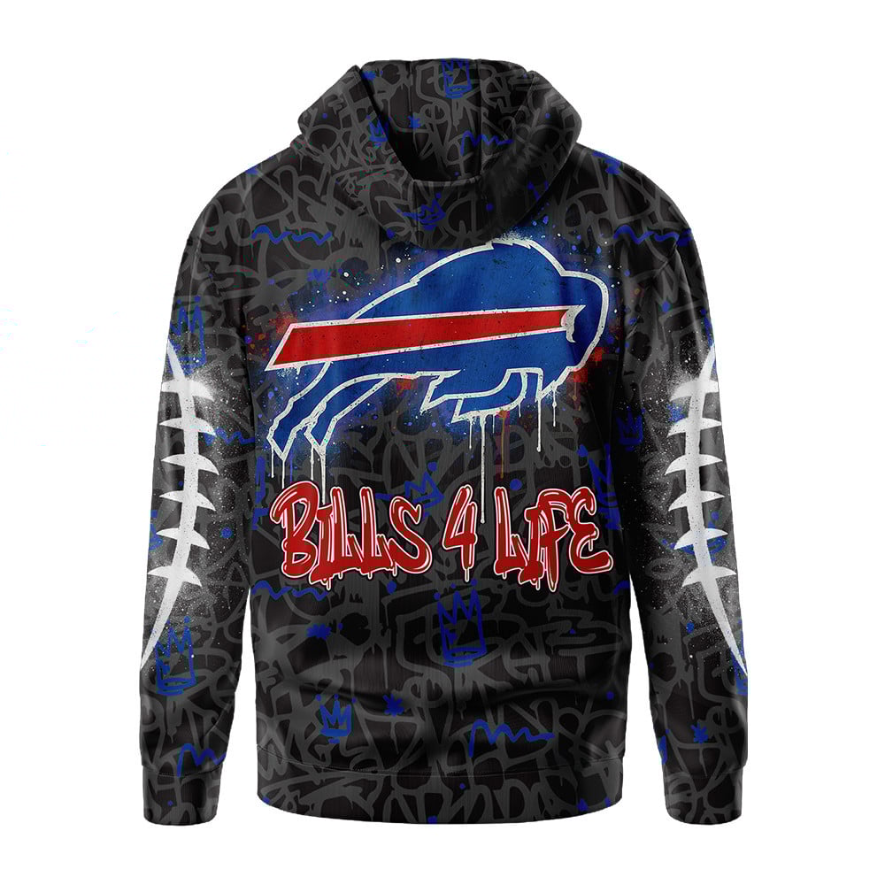 Buffalo Bills | Premium Special Graffiti My Team 4 Life Hoodie MM