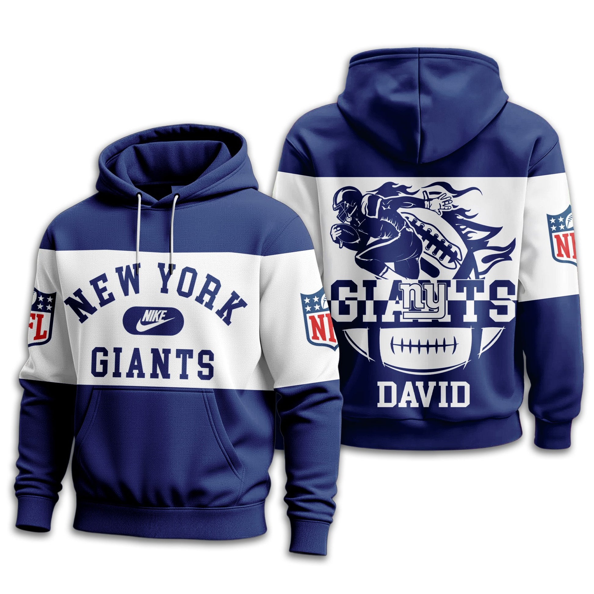 New York Giants | Premium Touchdown Spirit Personalized Hoodie TD