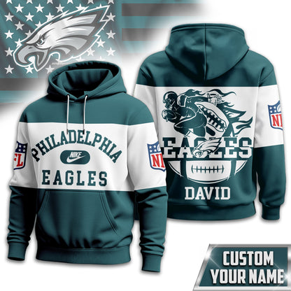 Philadelphia Eagles | Premium Touchdown Spirit Personalized Hoodie TD