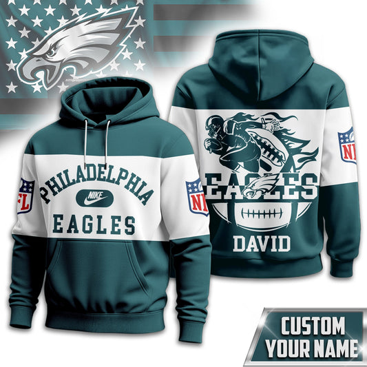 Philadelphia Eagles | Premium Touchdown Spirit Personalized Hoodie TD