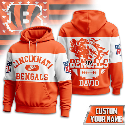 Cincinnati Bengals | Premium Touchdown Spirit Personalized Hoodie TD